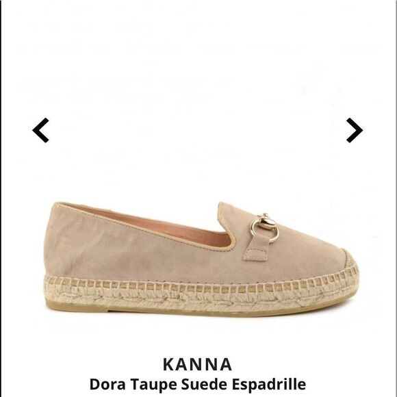 Kanna Dora Suede Leather Platform Espadrilles Size 8 / 39 Made in Spain - Picture 3 of 14